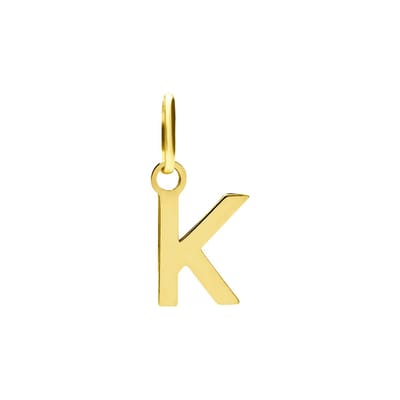 Lucardi Dames 14 karaat gouden letter hanger alfabet - Hanger - 14 Karaat Goud - Goud