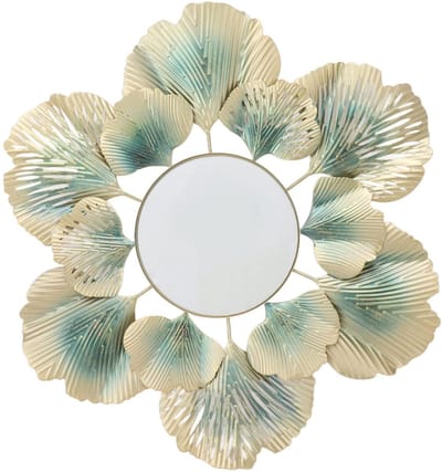 Dailygoods- Wandspiegel Uniek Design - Wanddecoratie - Houten/Wandspiegel - Modern Minimalisme - Geschikt voor Diverse Ruimtes - Hoogwaardige Materialen - Decoratieve Spiegel