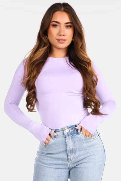 Getdrezzed Top - Maat: S - Basic travel body lila