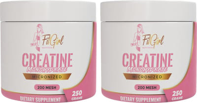 FitGirl Nutrition Creatine Monohydraat | 2x 250g | 100 servings totaal | Micronized 200mesh | Nutriworld