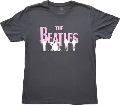 The Beatles - Band Silhouettes Heren T-shirt - M - Zwart