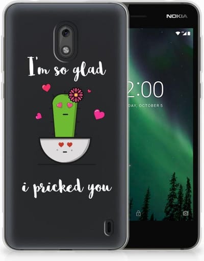 Nokia 2 Telefoonhoesje met Naam Cactus Glad