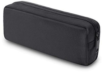 Pennenetui, Dobmit Grote Capaciteit Potlood Pouch Make-up Tas voor Meisjes en Jongens Duurzame Kantoorbenodigdheden Organizer - Zwart