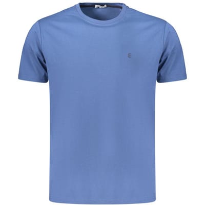 Coveri Moving Blauwe Katoenen Heren T-Shirt