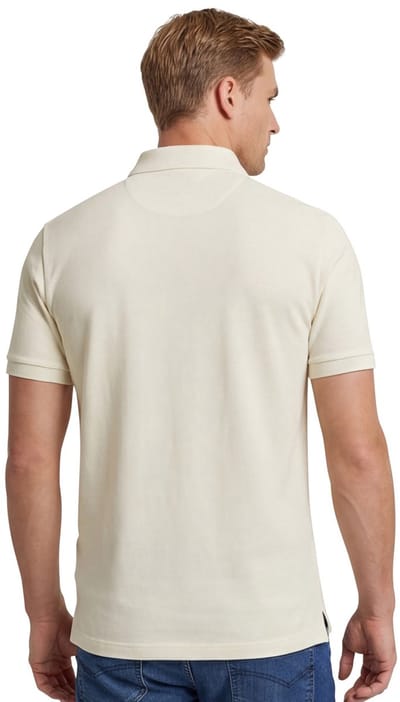 Gant poloshirt korte mouw creme
