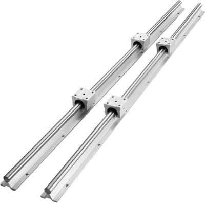 Lineaire Geleiding lineaire geleider lineaire rail 2 stuks SBR20-1200mm koolstofstaal aluminium geleiderail SBR20UU schuifblokken lineair lager