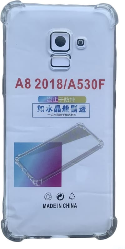 Anti Shock silicone back cover Geschikt voor Samsung Galaxy A8 2018/Transparant hoesje