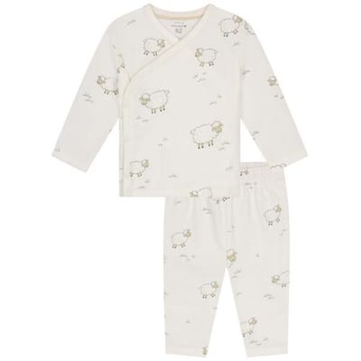 Prénatal baby pyjama Schapen Ivory White 50 unisex