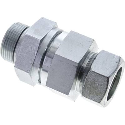 35L (M45x2) & G1-1/4'' Regeling-In Elektrolytisch verzinkt Stalen Terugslagklep Snijring Buitendraad 1-100 bar ISO 8434-1