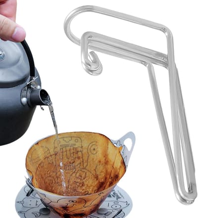 Koffie Druppeltuit - Schenk Hulp - Outdoor Koffie Maken - Anti-roest Roestvrij Staal - 33x17.5x8mm - Standaard