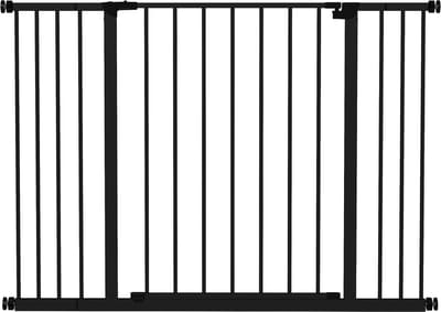 PawHut - Hondenhek - Klembevestiging - Metaal - 76-107 x 76 cm - Zwart