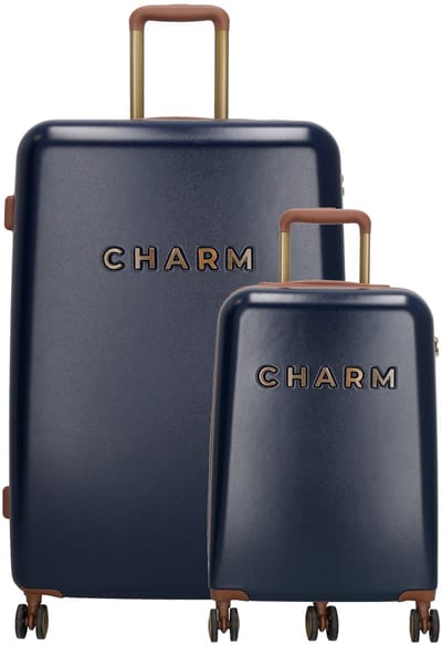 Charm London Capetown Koffer 20-28 Inch - Kofferset - Hardcase - Handbagage - L - S - Blauw