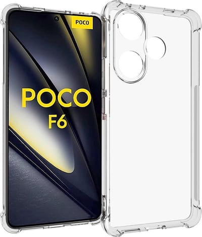 Coverup Hoesje - Geschikt voor Xiaomi Poco F6 Hoesje - Coverup TPU Back Cover met AirBag Corners - Transparant