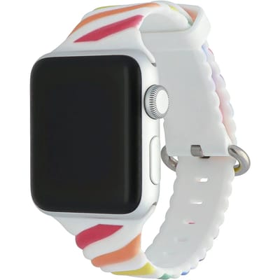 123watches Swirl bandje - siliconen - 44 · 45 · 46 & 49 mm - Geschikt voor Apple Watch series 1/2/3/4/5/6/7/8/9/10/11/12/SE/SE2/SE3/Ultra/Ultra 2/Ultra 3/Ultra 4