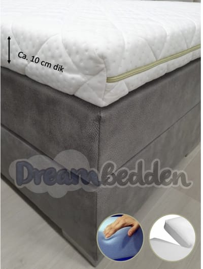 Splittopper Royal 140x200 HR60 Koudschuim ca. 10 cm dik Bamboo Stevig