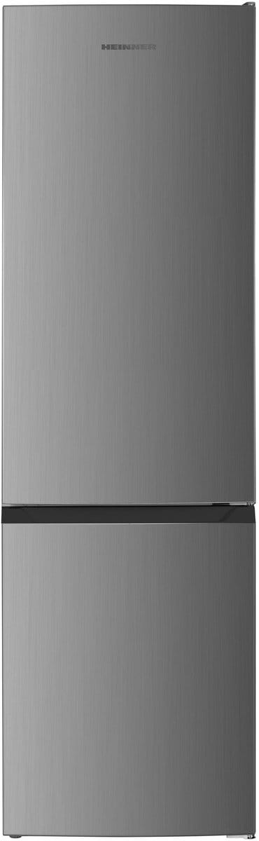 Heinner HC-HM262INVXD Koel-vriescombinatie RVS 262 L – Vrijstaand – Energieklasse D – Instelbare Thermostaat – LED-verlichting met Deuralarm – Omkeerbare Deur – 5 Jaar Garantie