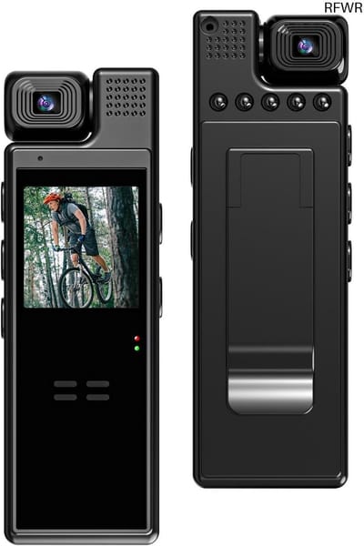 Mini Bodycam - Draagbare Camera - Veiligheid Registreren - 180° Draaibare Lens - Tot 128GB Opslag - Zwart