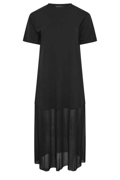 Limited Collection Zwarte Maxijurk Met Kanten Zoom Size 38
