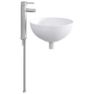 vidaXL - Badkamer - wastafel - met - kraan - en - afvoer - Chroom