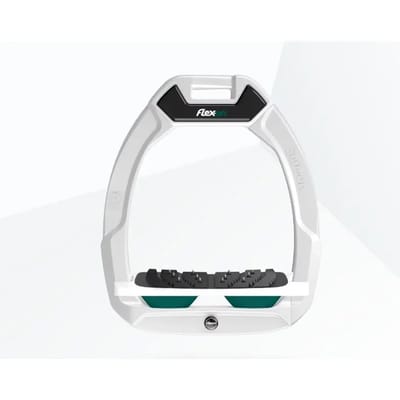 Veiligheidsstrengen voor paardrijden Hellend Ultra Grip Wit/Wit/Groen Flex-On Safe-On
