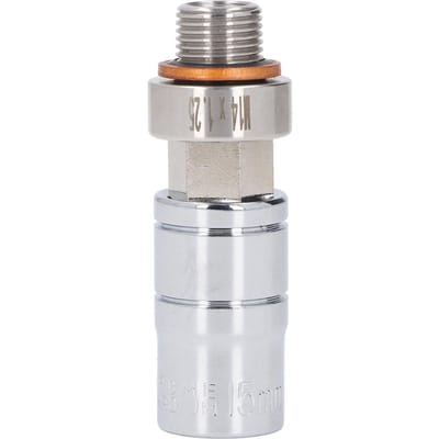 Vis de bouchon de vidange d'huile de voiture M14x1.25 Acier Inoxydable Bouchon de vidange de carter d'huile avec tête étendue et clé white