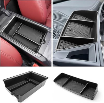2 Pack Center Console Organizer voor BMW 3 Serie G20 G21 G22 G28 i4 2019-2024 - Opbergdoos voor Auto Accessoires en Interieur Verbetering