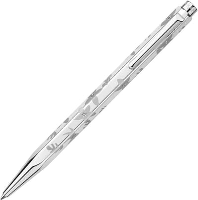 Balpen Zilver - Schrijfinstrument Metaal - Dagelijks Gebruik - Zeskantige Schacht - 12.7 cm - Palladium