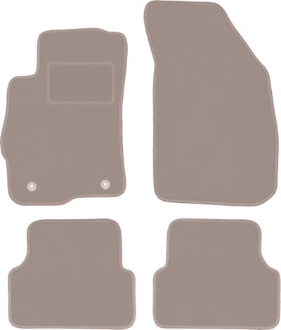 Beige veloursmatten voor: Chevrolet Aveo II T300 hatchback, sedan (2011-)
