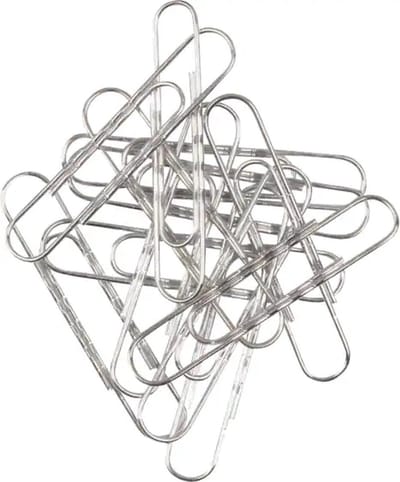 Viking - Paperclips – 77 mm – Golvend – Zilver – Gegalvaniseerd Staal – 100 Stuks