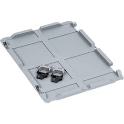 Scharnierdeksel serie Economy voor Euroboxen - kunststof - 400 x 300 mm - grijs - ons merk Schaefer Shop Pure