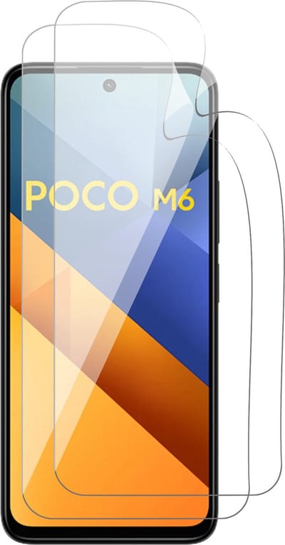 Screenprotector geschikt voor Poco M6 - 2x FlexGuard Screen Protector