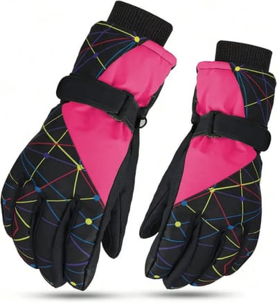Bovista Skihandschoenen - Handschoenen Winter - Handschoenen Kinderen - Winddicht - Waterdicht - Roze
