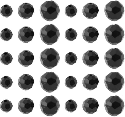 Dailygoods- Vissen - 30 Stuks Plastic Ronde Vissen Glas Kralen - 6mm/8mm/10mm - Geschikt voor Vissen Aas - Hoge Betrouwbaarheid - Duurzaam Materiaal - Visspullen
