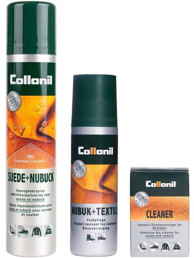 Collonil | 3-delig Schoenverzorging set | Suède + Nubuck | Kleurloos