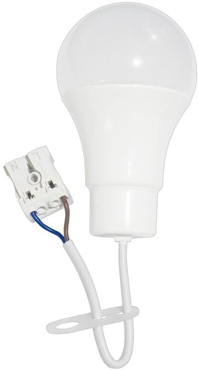 LED verhuislamp 10W 1100lm 4000K met steekklem (bouwlamp / renovatielamp) | Geen fitting | Koel Wit | 10 watt | 25.000 Branduren