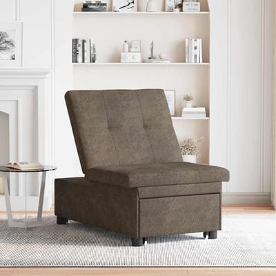 vidaXL - Slaapbank - Donkergrijs - 194 - x - 67 - x - 82 - cm - Huahua - Stof