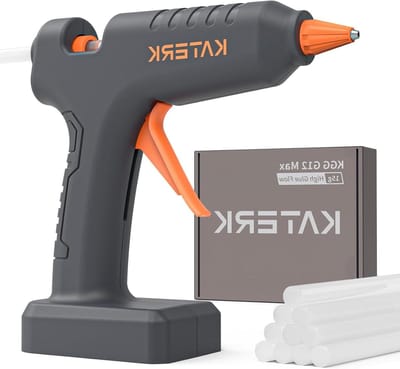 Heet Lijmpistool - Draadloze Lijmpen - Klusjes en Hobby - Draadloze Werking - 15 Watt - Grijs