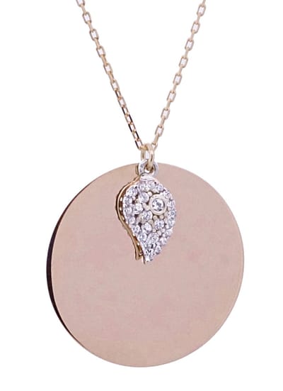 Orphelia Hanger + Ketting Rose Zirconium ZH-4789