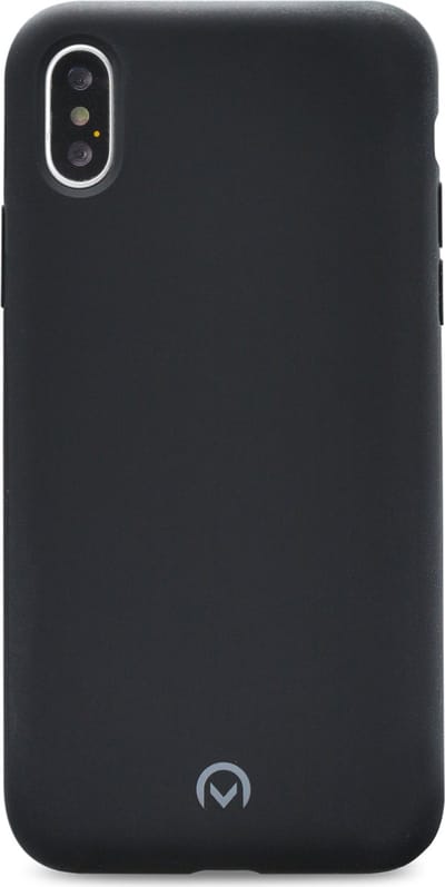 Mobilize Hoesje geschikt voor Apple iPhone X Siliconen Telefoonhoesje | Mobilize Solid Backcover | iPhone X Case | Back Cover - Zwart