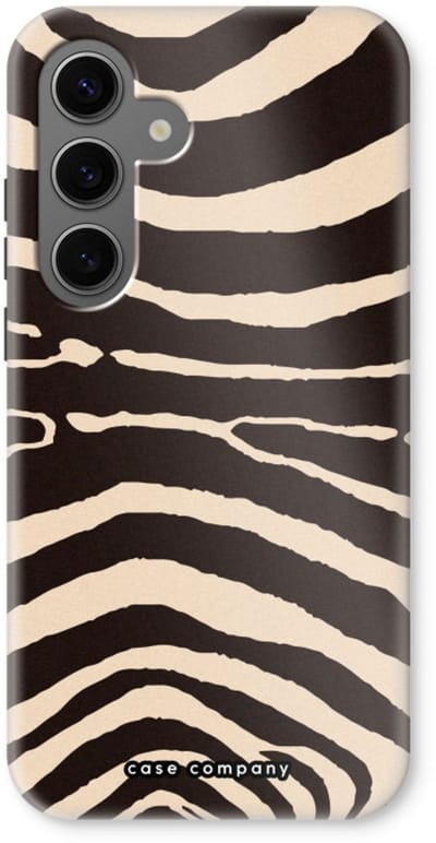 Case Company® - Hoesje geschikt voor Samsung Galaxy S24 hoesje - Arizona Zebra - Tough Case - Maximale Bescherming alle Kanten en Schermrand