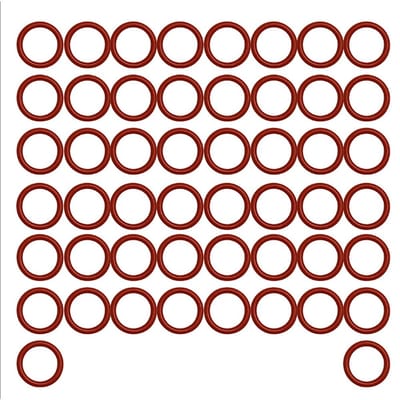 Dailygoods- Olieafvoerplug O-ring 50 Stuks - Vervangingsonderdelen - Hoge Kwaliteit - Voorkom Lekkage - OEM Materiaal - Iconische Oranje Kleur