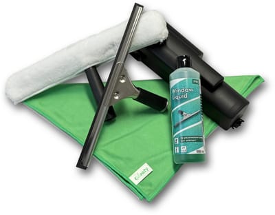 Professionele Glasreinigingsset 5in1 35cm - QleaZy Bucket & 105cm nylon riem