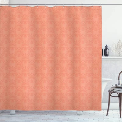 ABAKUHAUS perzik douchegordijn – Badkamerdecoratie 175x180 cm