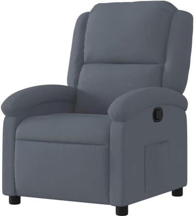 Relaxstoel - Ligstoel - Comfortabel ontspannen - Traploos verstelbaar - 71x865x995 cm - Donkergrijs