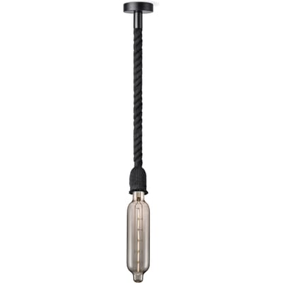 Home sweet home hanglamp Leonardo zwart Tube - smoke