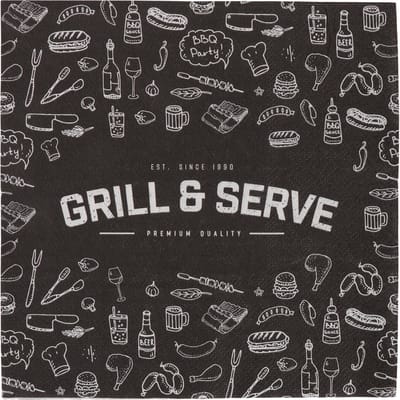 SENZA Servetten Grill & Serve /16