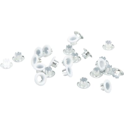500 stuks oogjes grommets kleur ronde rand fijne afwerking goede taaiheid metalen oogjes voor schoenen white