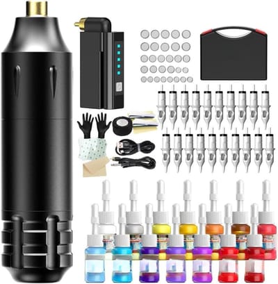 Lexium Tattoo machines - Professionele Tattoo Machine Set - Tattoo inkt - Tattoo set - Tattoo kit - Tatoeages volwassenen - Complete tattoo set