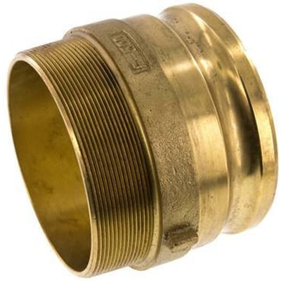 Camlock DN 120 (5'') Koppeling MessingR 5'' met buitendraad Type F MIL-C-27487