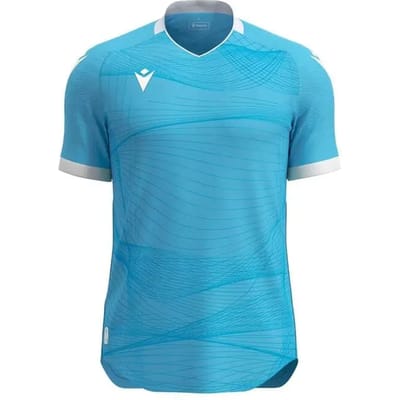 Macron Wyvern Eco Shirt Korte Mouw Heren - Columbia / Wit | Maat: 3XL